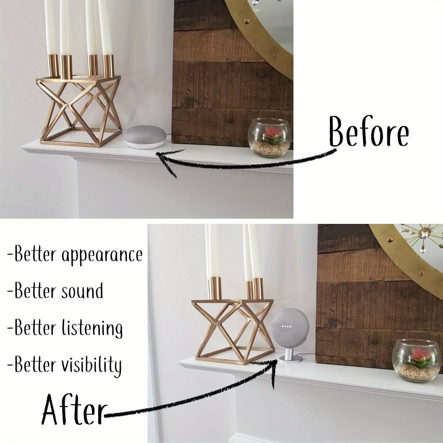 Stand Speaker Pintar Mini, Rak - Google Speaker Nest Mini ulasan dan harga
